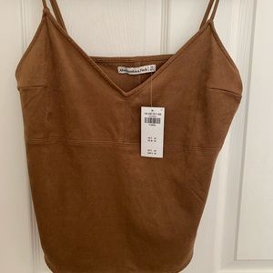 Abercrombie suede tank